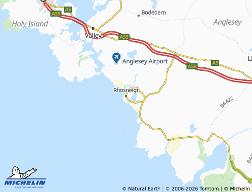 Mappa MICHELIN Rhosneigr - ViaMichelin