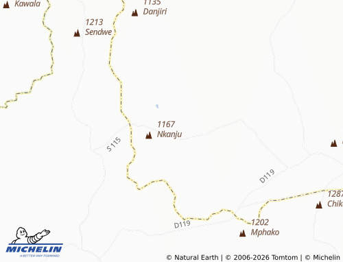 MICHELIN Mtaya map - ViaMichelin