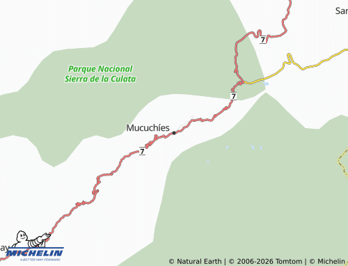 MICHELIN Mucuchíes map - ViaMichelin