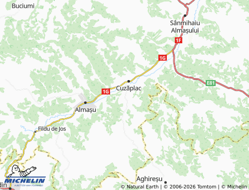 MICHELIN Tămașa map - ViaMichelin