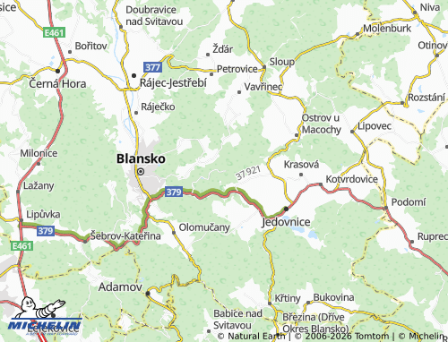 Kaart MICHELIN Skalní Mlýn - ViaMichelin