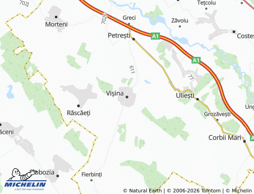 Mappa MICHELIN Vișina - ViaMichelin