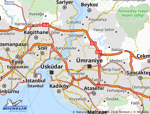 MICHELIN Güzeltepe map - ViaMichelin