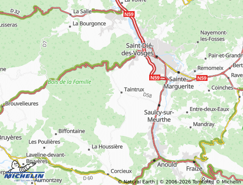 Mappa MICHELIN Taintrux - ViaMichelin