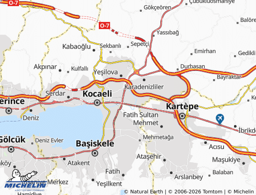 MICHELIN Yahyakaptan map - ViaMichelin