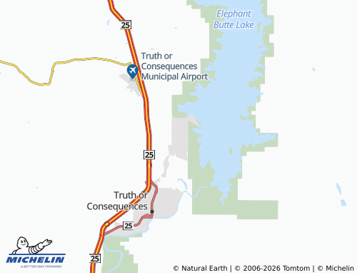 Kaart MICHELIN Elephant Butte - ViaMichelin