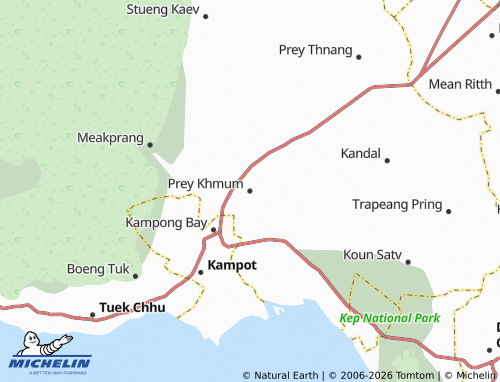 Mapa MICHELIN Prey Khmum - ViaMichelin