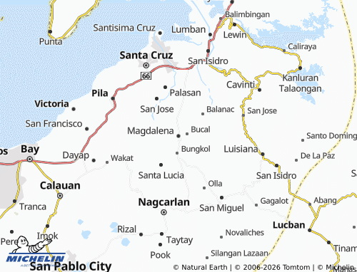 MICHELIN Magdalena map - ViaMichelin