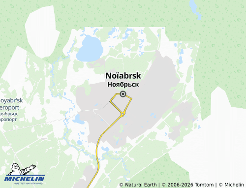 MICHELIN-Landkarte Nojabrsk - ViaMichelin