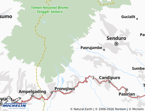 MICHELIN Sumbermujur map - ViaMichelin