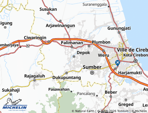 MICHELIN-Landkarte Depok - ViaMichelin