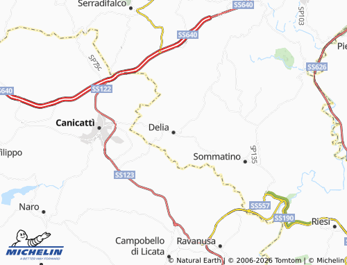 Carte MICHELIN Delia - ViaMichelin