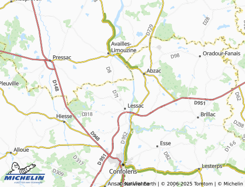 Carte MICHELIN Chassenay - ViaMichelin