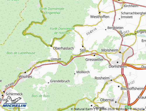 Mapa MICHELIN Heiligenberg-Vallée - ViaMichelin