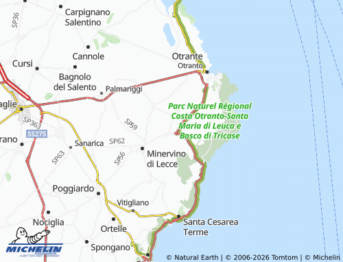 Mapa MICHELIN Uggiano la Chiesa - ViaMichelin