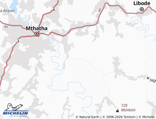 MICHELIN-Landkarte Tukela - ViaMichelin