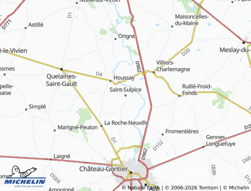 MICHELIN Saint-Sulpice map - ViaMichelin