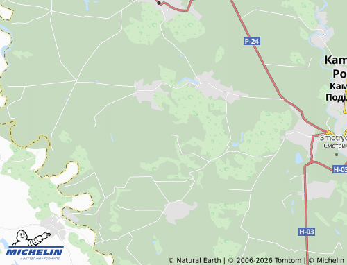 MICHELIN Liskivtsi map - ViaMichelin