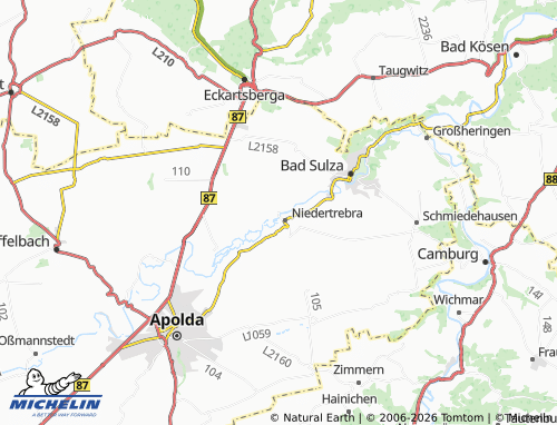 MICHELIN Eberstedt map - ViaMichelin