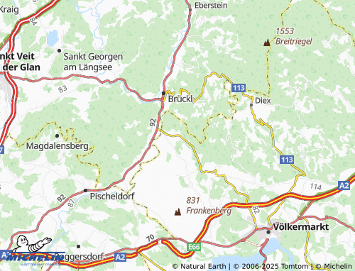 MICHELIN Klein Sankt Veit map - ViaMichelin