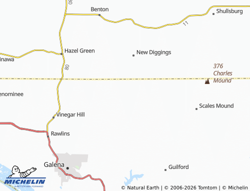 Mappa MICHELIN Council Hill - ViaMichelin