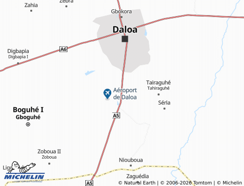 MICHELIN-Landkarte Zakoua - ViaMichelin