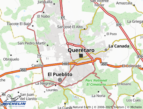 MICHELIN La Piedad map - ViaMichelin