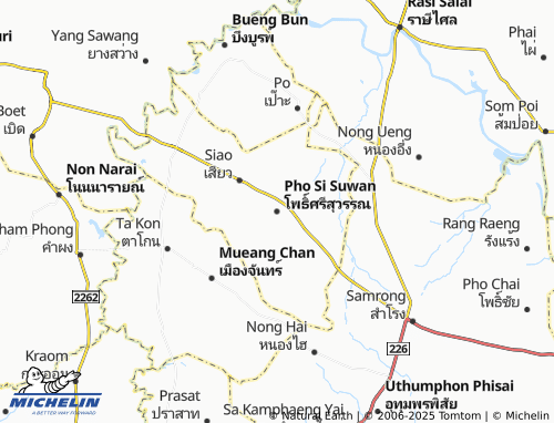 Kaart MICHELIN Pho Si Suwan - ViaMichelin