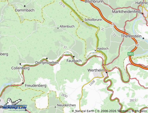 Mappa MICHELIN Faulbach - ViaMichelin