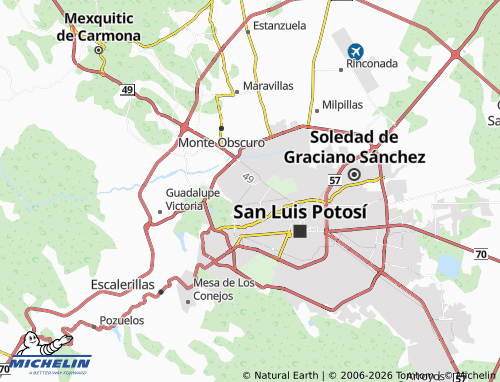 Mapa MICHELIN Torres de México - ViaMichelin