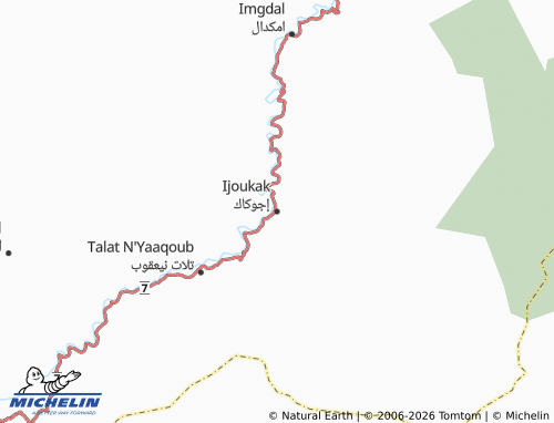 MICHELIN Ijoukak map - ViaMichelin