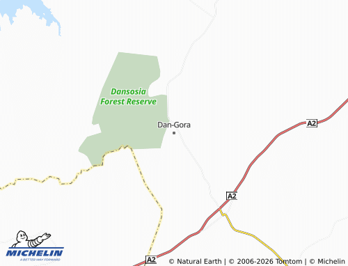 Carte MICHELIN Dan-Gora - ViaMichelin