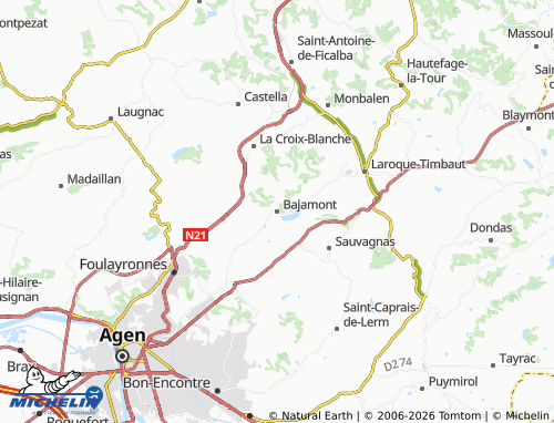 Carte MICHELIN Bajamont - ViaMichelin