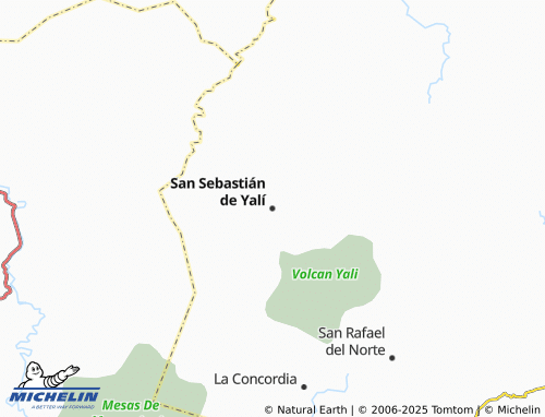 MICHELIN San Sebastián de Yalí map - ViaMichelin