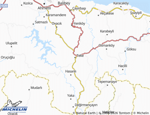 MICHELIN Teke map - ViaMichelin