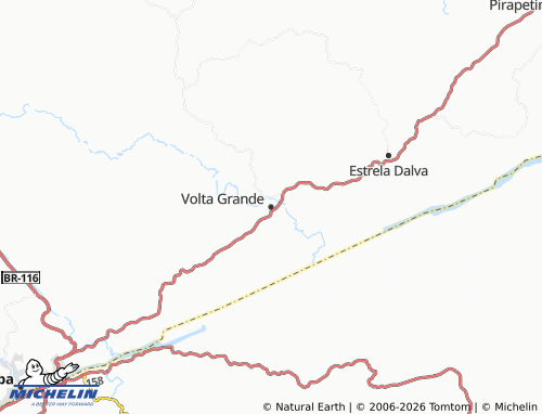 MICHELIN Volta Grande map - ViaMichelin