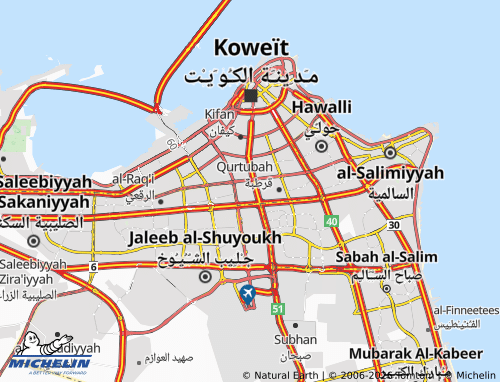 MICHELIN Yarmouk map - ViaMichelin