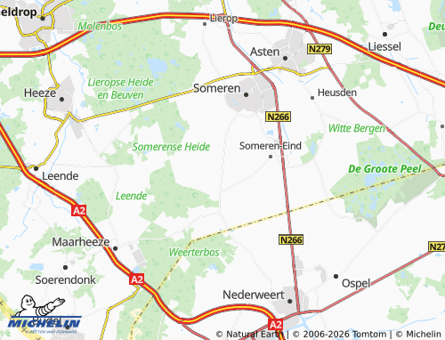 MICHELIN Someren-Heide map - ViaMichelin