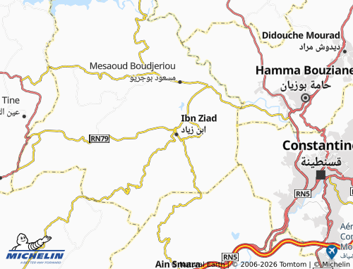 Carte MICHELIN Ibn Ziad - ViaMichelin