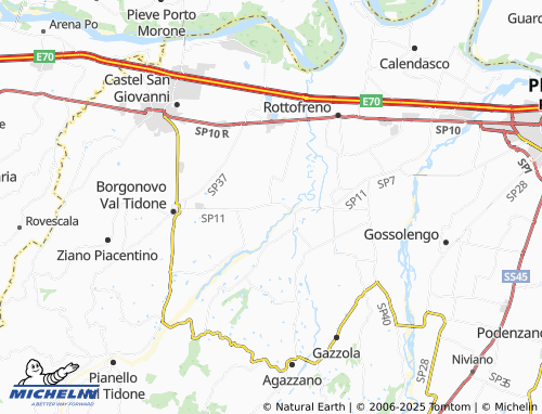 Mappa MICHELIN Mottaziana - ViaMichelin