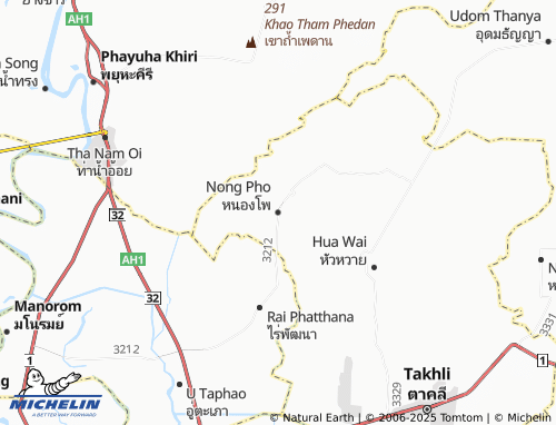 MICHELIN Nong Pho map - ViaMichelin