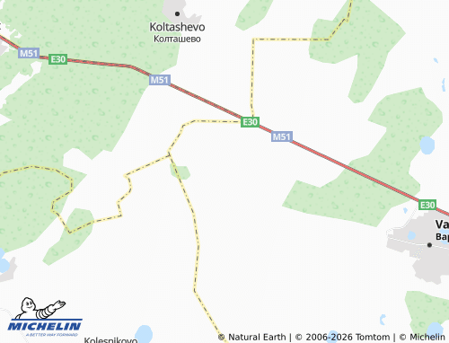 MICHELIN-Landkarte Sychevo - ViaMichelin
