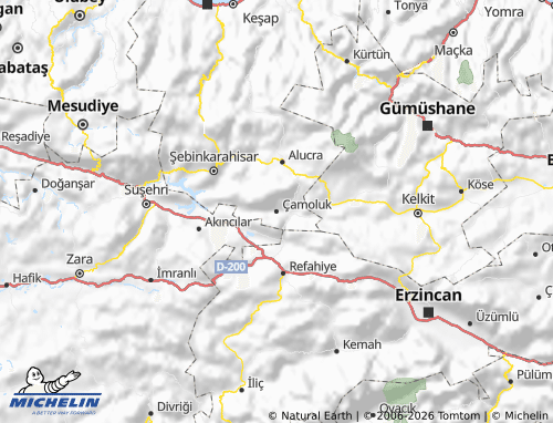 Mappa MICHELIN Çamoluk - ViaMichelin