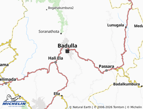 MICHELIN Hingurugamuwa2 map - ViaMichelin