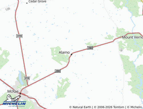 Mapa MICHELIN Alamo - ViaMichelin