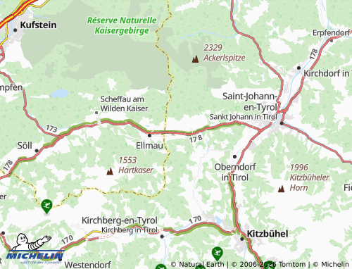 Mapa MICHELIN Going am Wilden Kaiser - ViaMichelin