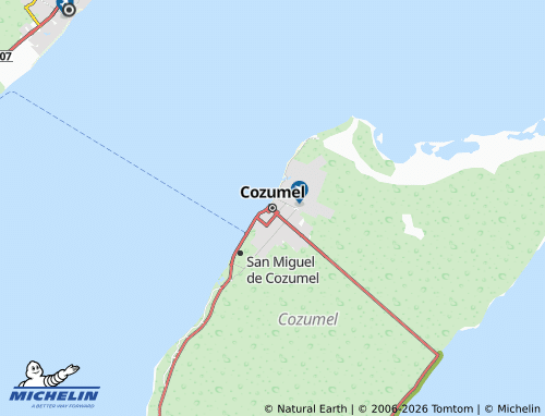 MICHELIN-Landkarte Cozumel - ViaMichelin