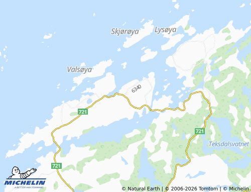 MICHELIN Fauskan map - ViaMichelin