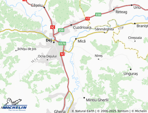 Carte MICHELIN Mănăstirea - ViaMichelin