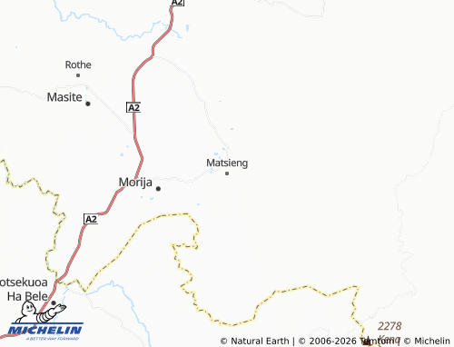 Mapa MICHELIN Matsieng - ViaMichelin
